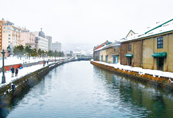 氷の芸術『支笏湖氷濤まつり』とノスタルジック小樽、カニ食べ放題登別温泉　３日間