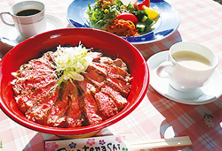 春爛漫の雨引観音と名物ステーキ丼のランチ