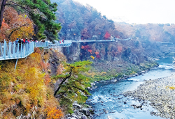 鉄原漢灘江柱状節理ロードと小金グランドバレー　４日間