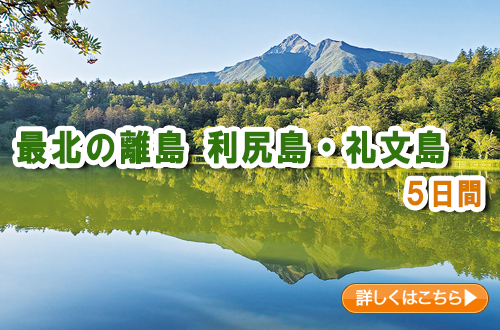 最北の離島　利尻島・礼文島　５日間