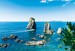 日本海の水平線・角島大橋と城下町・萩めぐり　３日間